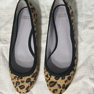 Johnston & Murphy Faux Animal Hair Flats